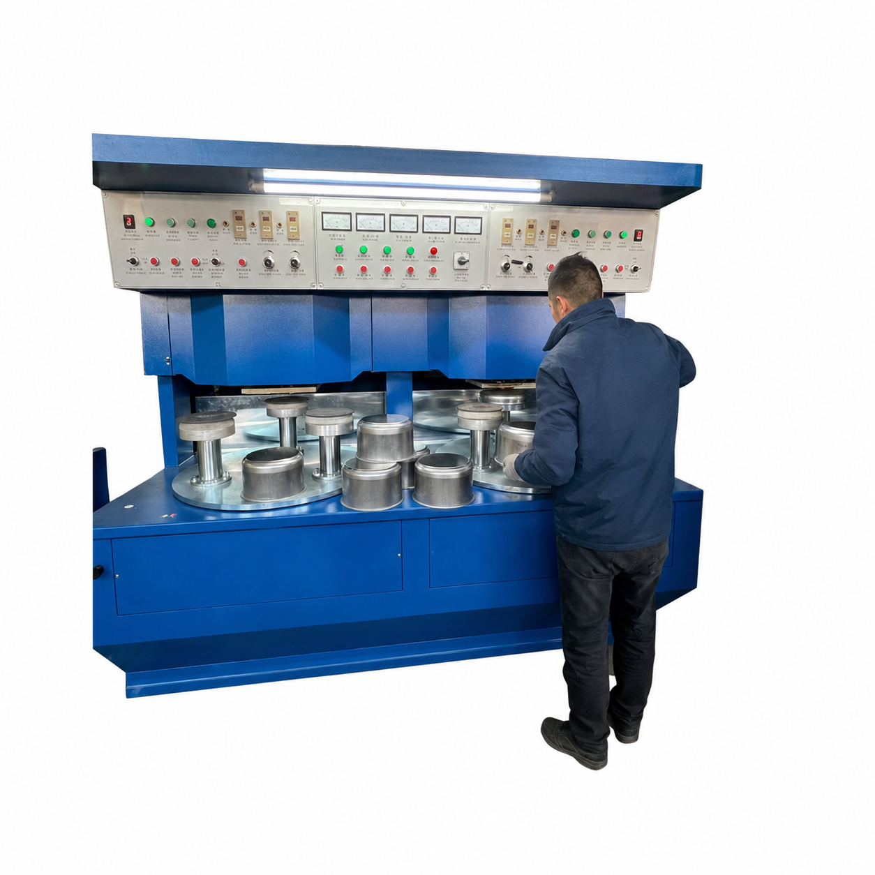Stainless steel cookware composite bottom production