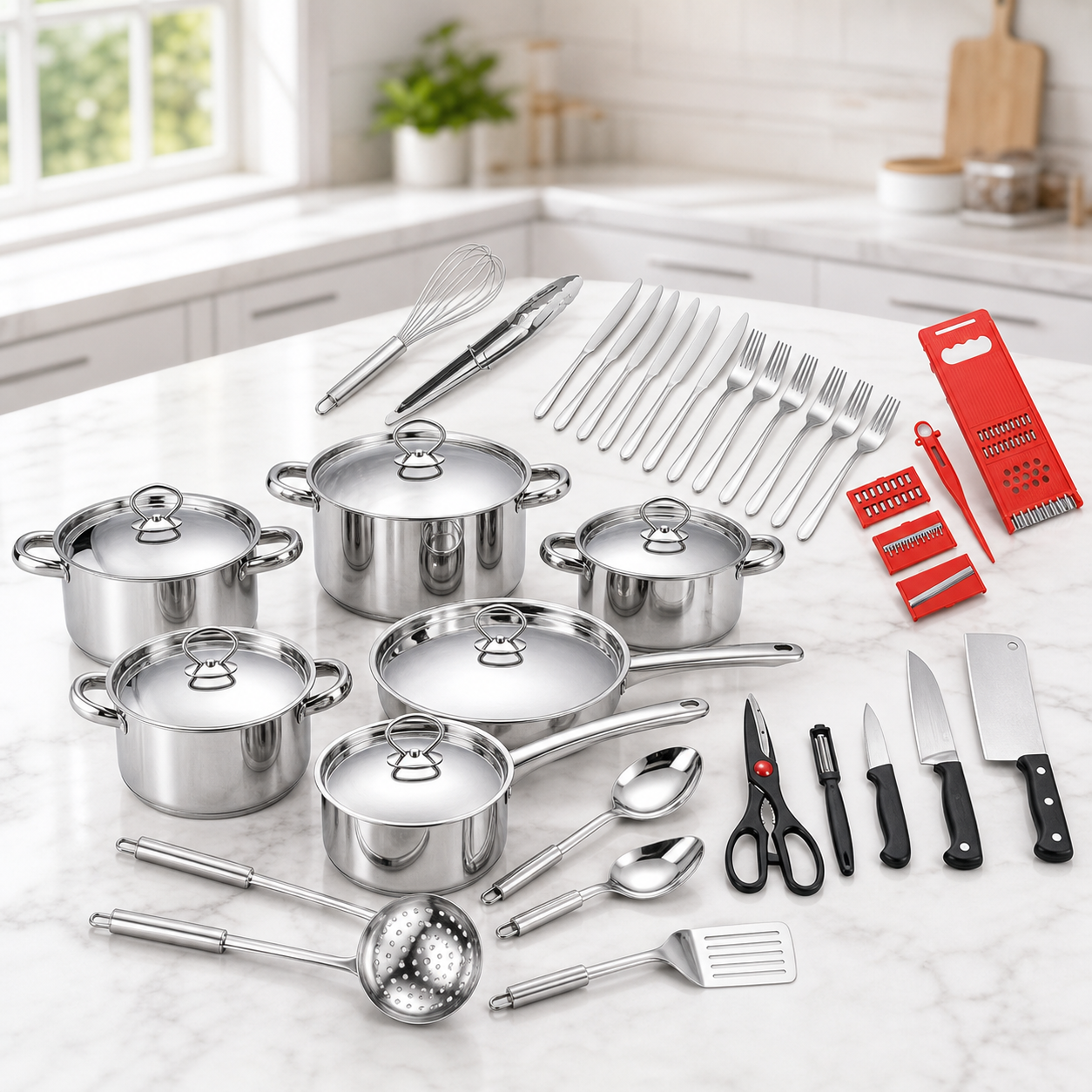 40-Piece Complete Cookware Bundle