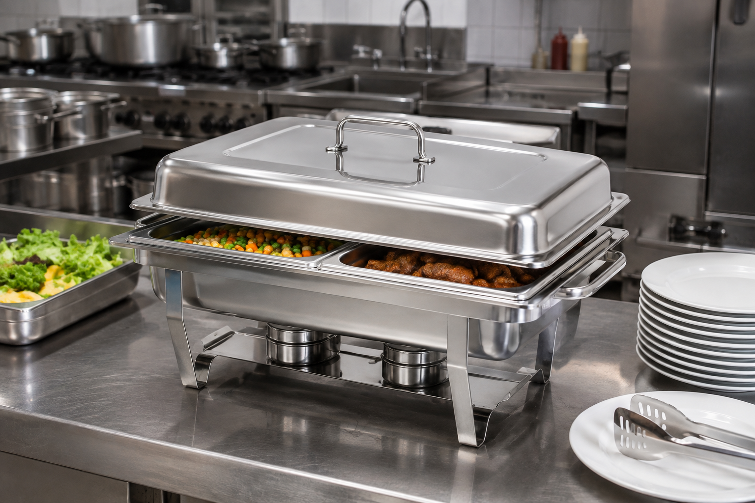 11L two food pan chafing dish CD-02A