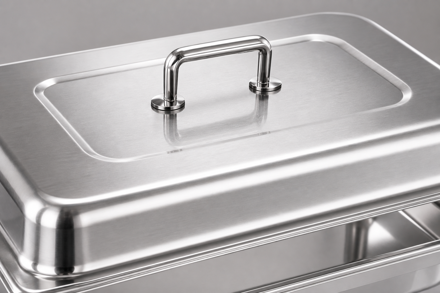 chafing dish food pan and water pan component layout exploded view