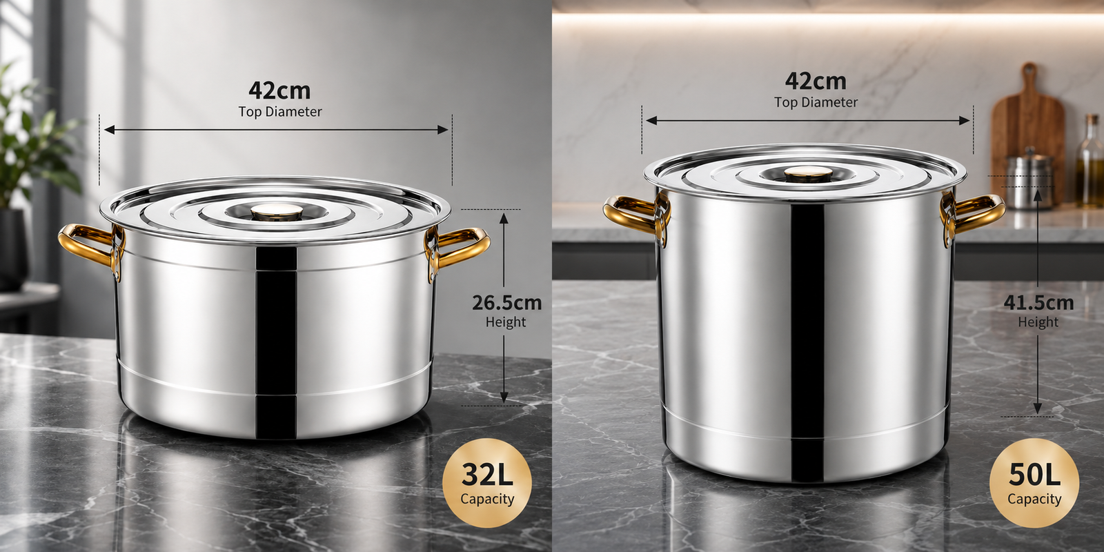 commercial stock pot forming process at Xiye factory