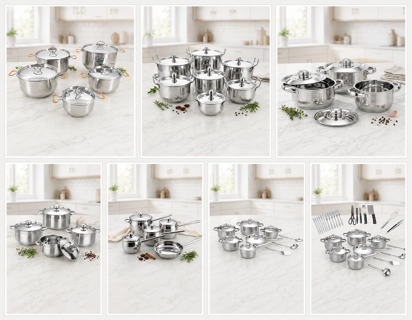 Stainless steel cookware set